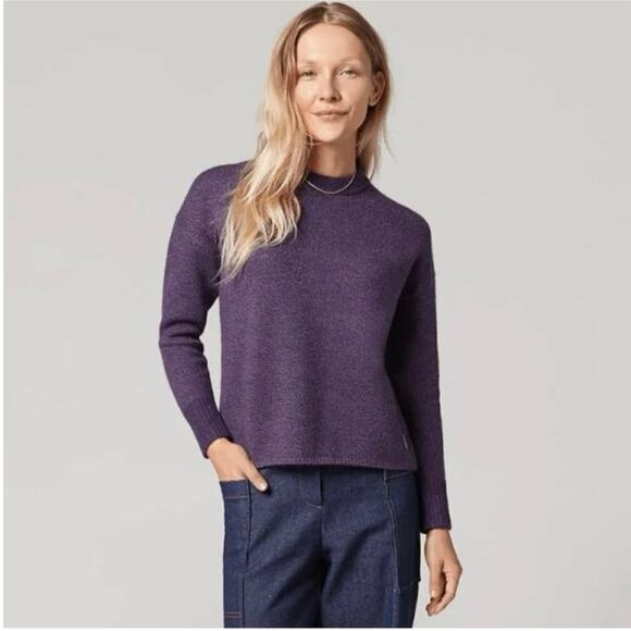Allbirds The Jumper 100% Merino Wool Orchid Purple Crew Neck Sweater Women’s L - Picture 1 of 9
